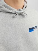 JACK & JONES Sweatshirt  blå / lysegrå / hvid