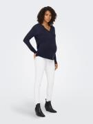 Only Maternity Pullover 'Sunny'  natblå