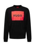 HUGO Sweatshirt 'Duragol'  brandrød / sort