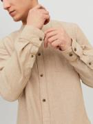 JACK & JONES Skjorte 'JJEBand'  beige-meleret