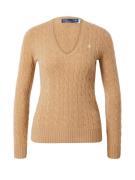 Polo Ralph Lauren Pullover 'KIMBERLY'  camel / hvid