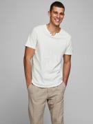 JACK & JONES Bluser & t-shirts 'JJESPLIT'  lysegrå