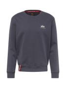 ALPHA INDUSTRIES Sweatshirt  mørkegrå / naturhvid