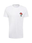 Mister Tee Bluser & t-shirts 'Rose'  smaragd / lys rød / hvid