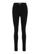 Topshop Tall Jeans 'Jamie'  black denim