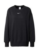 Nike Sportswear Sweatshirt 'PHOENIX FLEECE'  sort / hvid