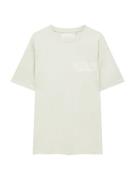 Pull&Bear Bluser & t-shirts  pastelgrøn / hvid