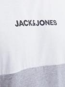 JACK & JONES Bluser & t-shirts 'Reid'  grå-meleret / sort / hvid