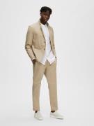 SELECTED HOMME Bukser med lægfolder 'Loik'  beige