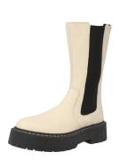 STEVE MADDEN Chelsea Boots 'VIVIANNE'  ecru / sort