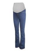 MAMALICIOUS Jeans 'CILIA'  blue denim / grå-meleret