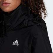 ADIDAS SPORTSWEAR Udendørsjakke 'Bsc 3-Stripes Rain.Rdy'  sort / hvid