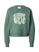 CATWALK JUNKIE Sweatshirt 'CHOOSE LOVE'  grøn / mint