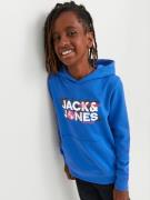 Jack & Jones Junior Sweatshirt  blå / pink / sort / hvid