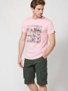 KOROSHI Bluser & t-shirts  taupe / pastelpink