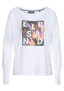 Elbsand Shirts  grøn / lyselilla / laks / hvid