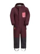 JACK WOLFSKIN Funktionsjakkesæt 'GLEELY'  pink / bordeaux