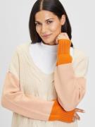 LASCANA Pullover 'Braid'  creme / orange / lyseorange