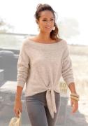 LASCANA Pullover  beige-meleret