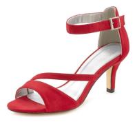 LASCANA Sandaler med rem  rød
