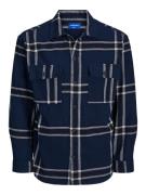 JACK & JONES Skjorte 'FRI'  navy / natblå / hvid