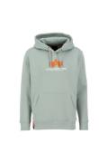 ALPHA INDUSTRIES Sweatshirt  pastelgrøn / orange / hvid