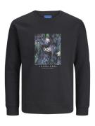 Jack & Jones Junior Sweatshirt 'Silverlake'  grøn / bær / sort / hvid