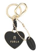 FURLA Nøglering 'CAMELIA'  guld / sort