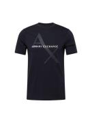 ARMANI EXCHANGE Bluser & t-shirts  natblå / hvid