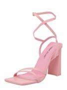 Public Desire Sandaler med rem 'IVES'  lys pink