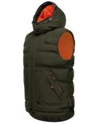 STONE HARBOUR Vest 'Egoor'  oliven / orange