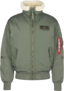 ALPHA INDUSTRIES Overgangsjakke  khaki / rød / hvid / æggeskal