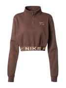 Nike Sportswear Sweatshirt  brun-meleret / guld