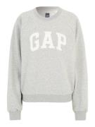 Gap Tall Sweatshirt 'HOLIDAY'  grå-meleret / hvid