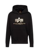 ALPHA INDUSTRIES Sweatshirt  guld / sort