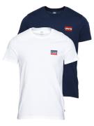 LEVI'S ® Bluser & t-shirts '2Pk Crewneck Graphic'  navy / rød / hvid