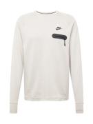 Nike Sportswear Sweatshirt 'TECH'  lysegrå / sort
