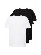 KnowledgeCotton Apparel Bluser & t-shirts  sort / hvid