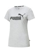 PUMA Funktionsbluse 'Essential Logo Tee'  grå-meleret / sort