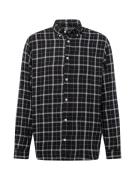 JACK & JONES Skjorte 'JORCozy'  sort / hvid