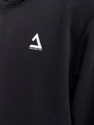 JACK & JONES Sweatshirt 'Triangle'  mørkelilla / sort / hvid