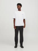 JACK & JONES Bluser & t-shirts 'Santorini'  beige / sort / hvid