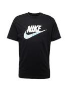 Nike Sportswear Bluser & t-shirts  lyseblå / sort / hvid