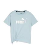 PUMA Bluser & t-shirts 'Essentials+'  pastelblå / sølv