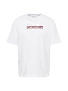 Calvin Klein Bluser & t-shirts 'NEW YORK'  burgunder / hvid