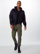 ALPHA INDUSTRIES Overgangsjakke 'MA-1 D-Tec'  sort