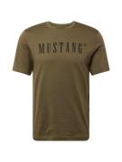 MUSTANG Bluser & t-shirts 'AUSTIN'  lysebrun / sort