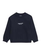 Jack & Jones Junior Sweatshirt 'VESTERBRO'  natblå / hvid