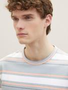 TOM TAILOR Bluser & t-shirts  grå / abrikos / hvid