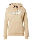 PUMA Sportsweatshirt 'ESSENTIAL'  lysebrun / hvid